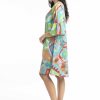 Women Orientique Dresses | Zio Turq Dress Contemporary Frill 3/4 Sleeve