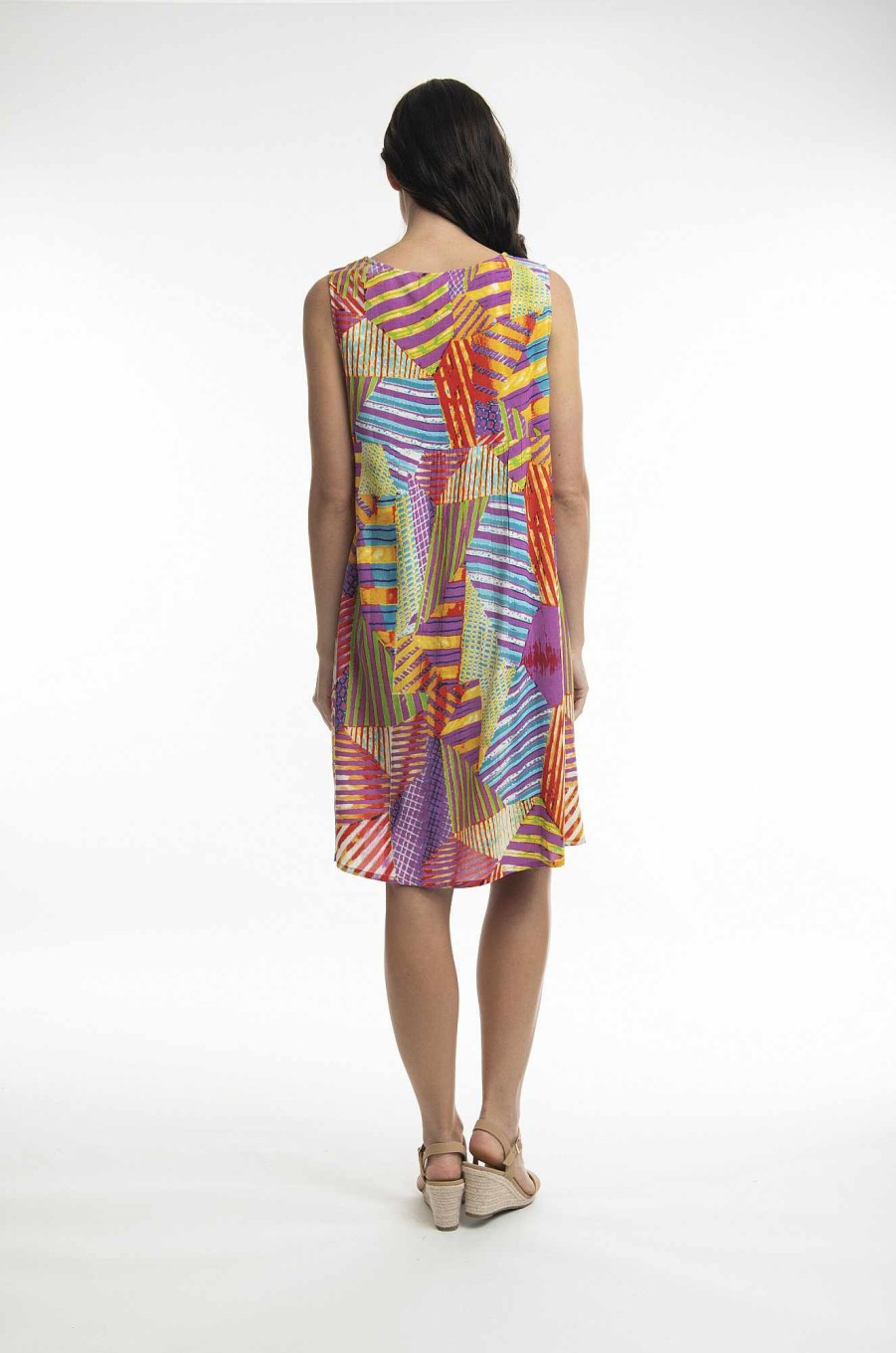 Women Orientique Dresses | Printed Dress Shift Flaired Abstract