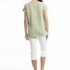 Women Orientique Essentials | Essentials Flat Knit Top Alfalfa