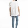 Women Orientique Tops | Tee Embellished Travel White