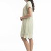 Women Orientique Essentials | Essentials Dress Cotton Frill Alfalfa