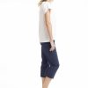 Women Orientique Bottoms | Bangalene Capri Navy