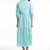 Women Orientique Essentials | Essentials Dress Layered 3/4 Sleeve Aqua