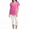 Women Orientique Essentials | Essentials Tee V Neck Rose