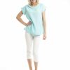 Women Orientique Essentials | Essentials Top Folded Neckline Aqua