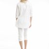 Women Orientique Essentials | Essentials Shirt Ruched Back Solid White