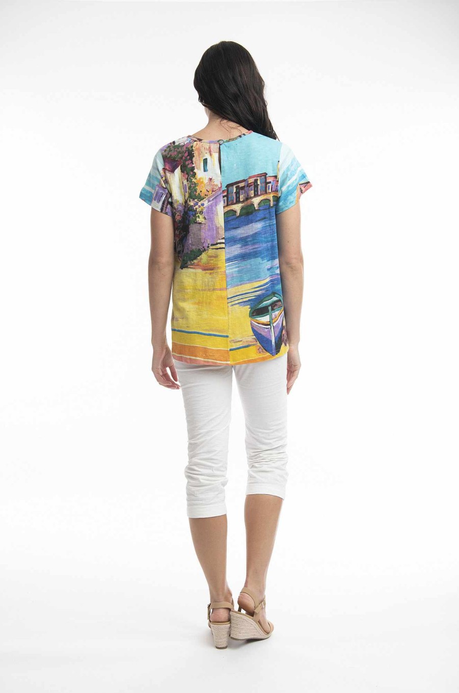 Women Orientique Tops | T-Shirts Contemporary Boats