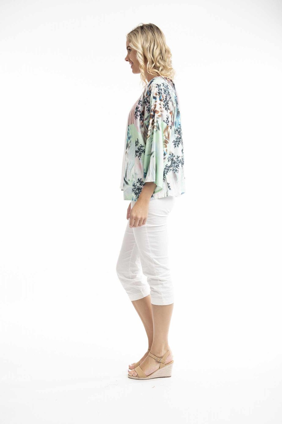 Women Orientique Tops | Digital New Kimono Mix 5