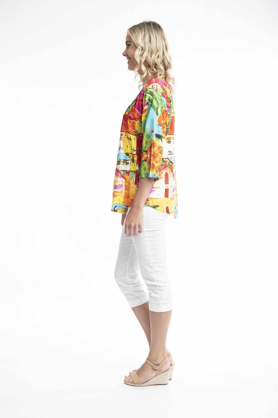 Women Orientique Tops | Aiya Napa Top Pleated