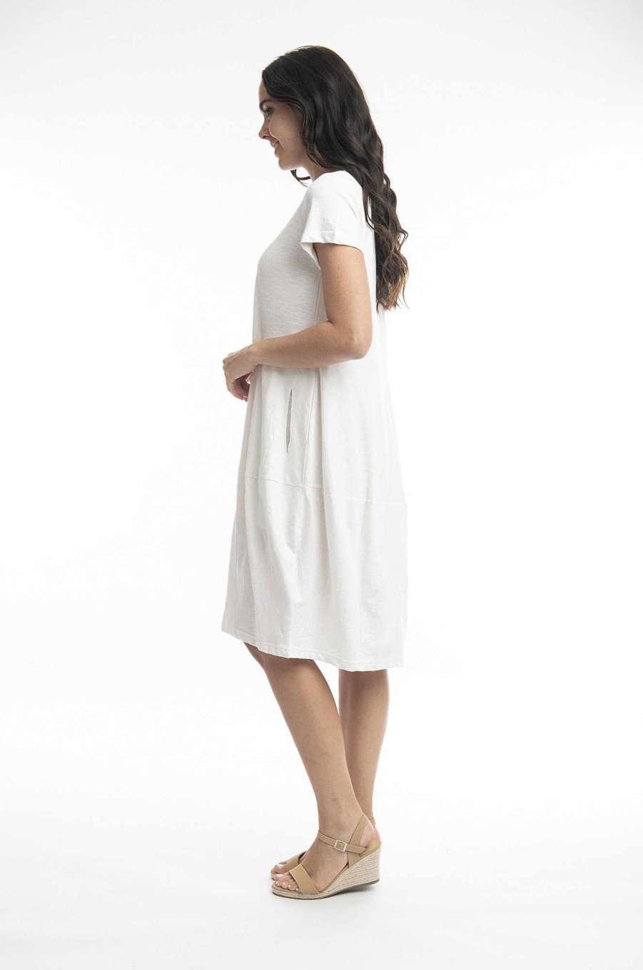 Women Orientique Essentials | Essentials Bubble Dress White