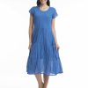 Women Orientique Essentials | Essentials Dress Front Pocket Nautical Blue