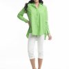 Women Orientique Essentials | Essentials Shirt Ruched Back Solid Parrot