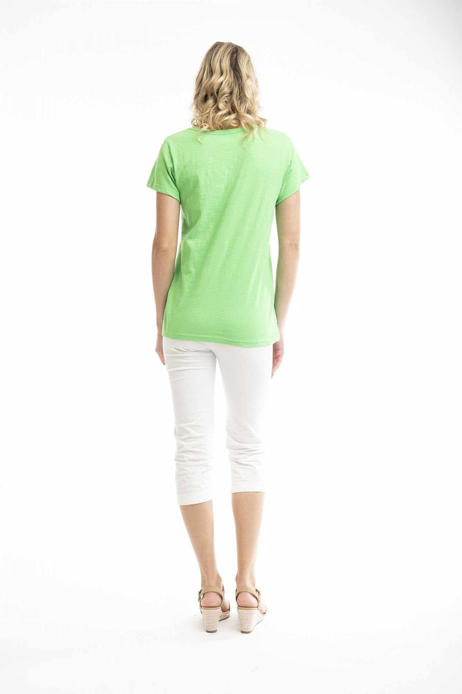 Women Orientique Essentials | Essentials Tee V Neck Parrot