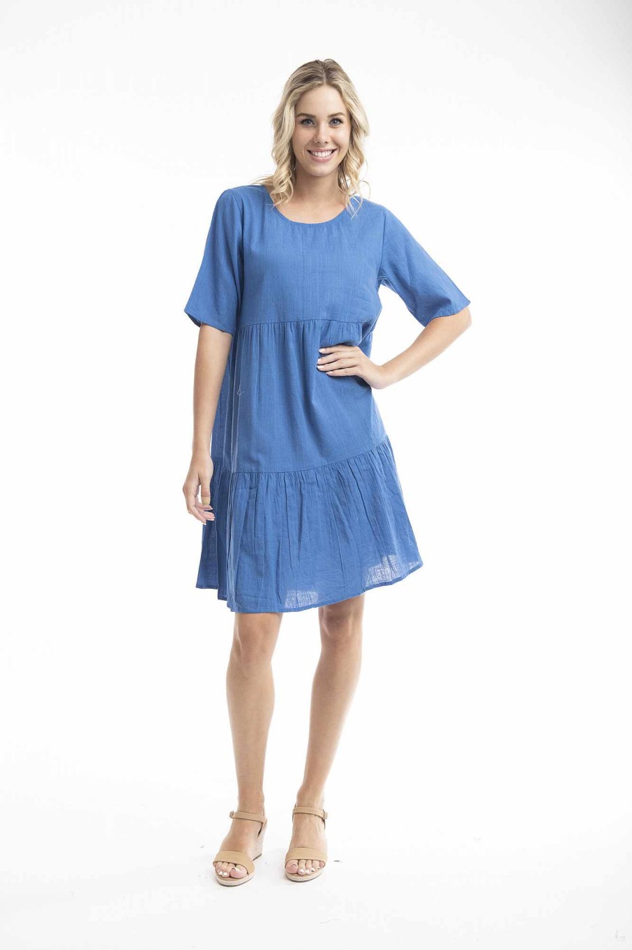 Women Orientique Essentials | Essentials Dress Layers Nautical Blue