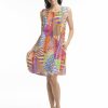 Women Orientique Dresses | Printed Dress Shift Flaired Abstract