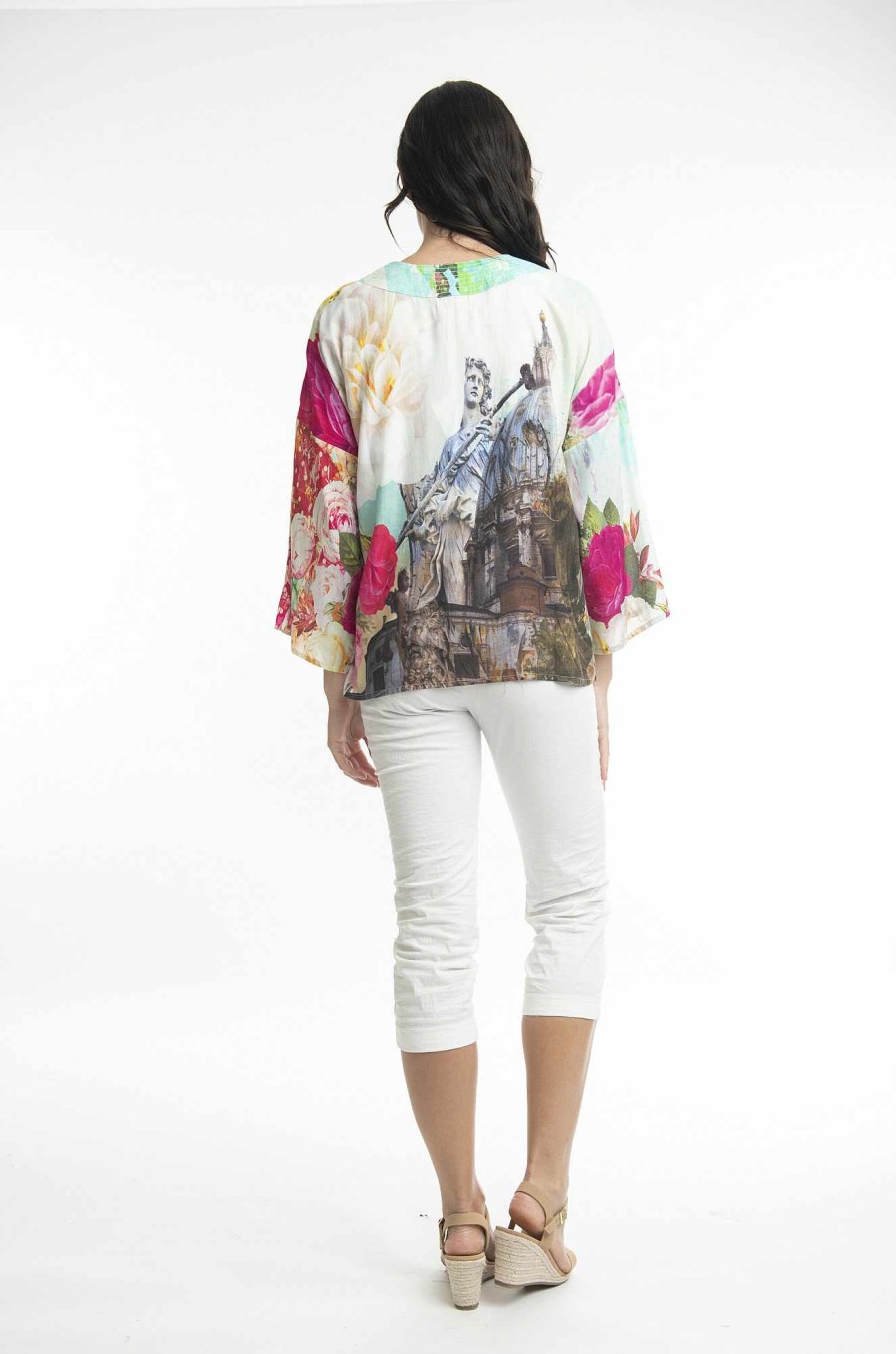 Women Orientique Tops | Digital New Kimono Mix 4