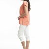 Women Orientique Essentials | Essentials Top Folded Neckline Coral