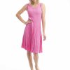 Women Orientique Essentials | Essentials Dress Godet Sleeveless Rose