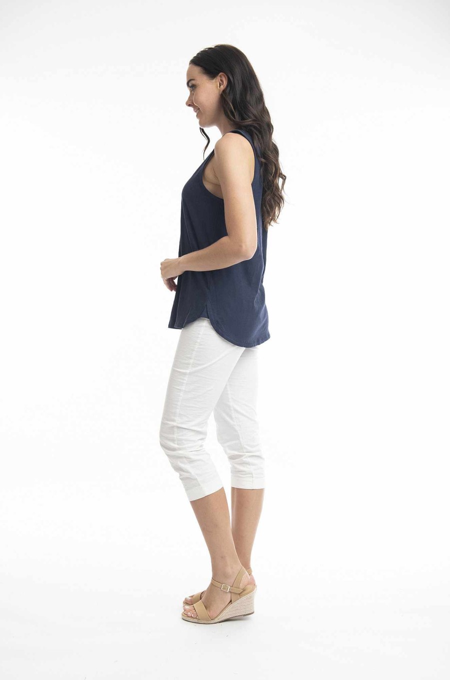 Women Orientique Essentials | Essentials Tank Navy