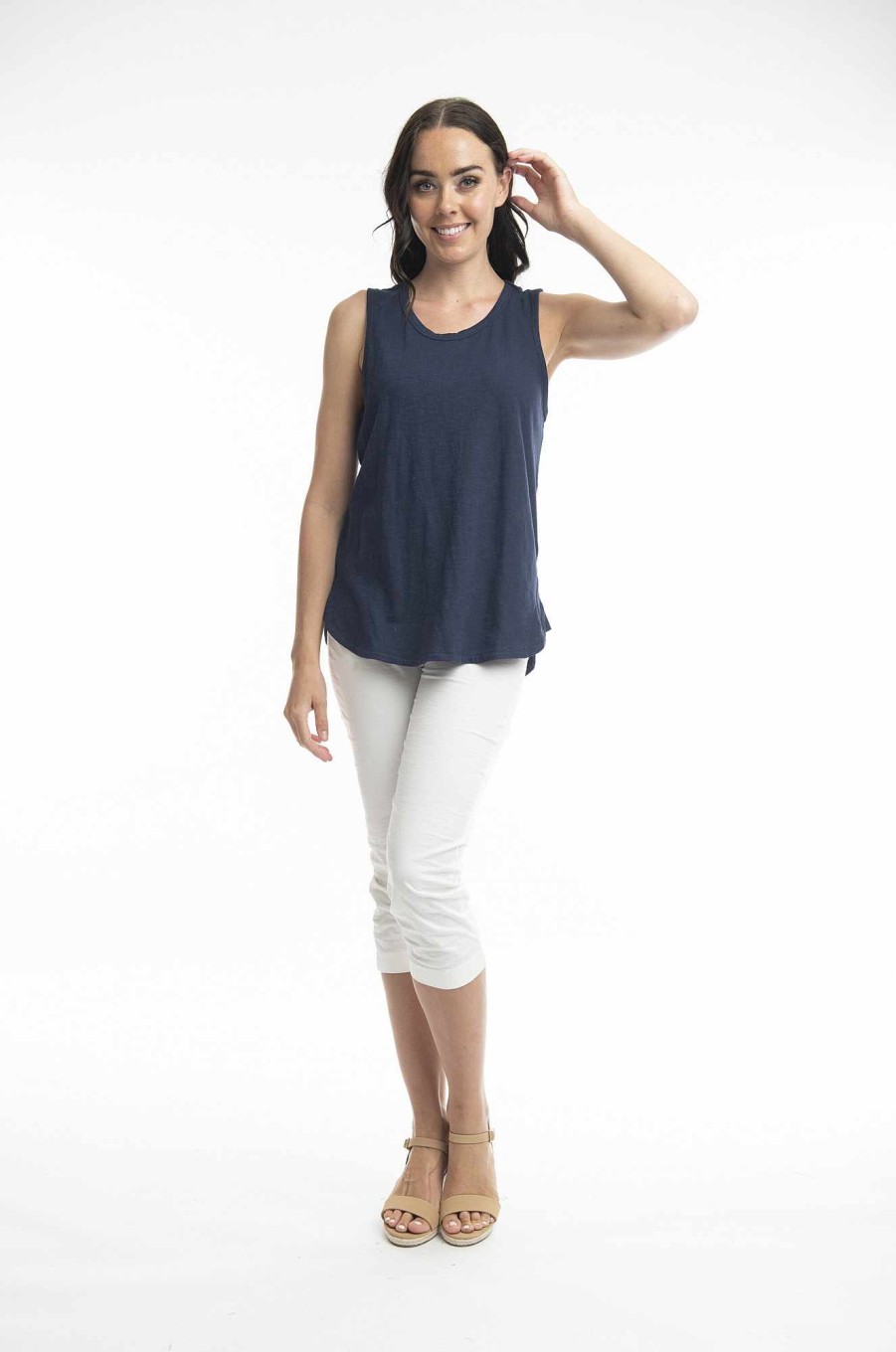 Women Orientique Essentials | Essentials Tank Navy