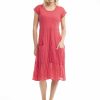 Women Orientique Essentials | Essentials Dress Front Pocket Red