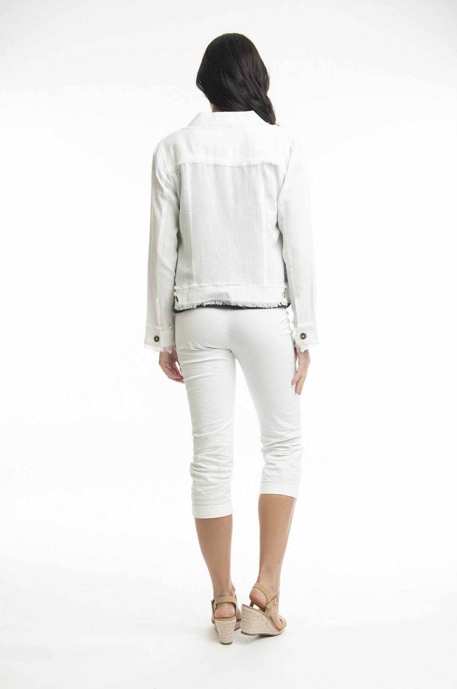 Women Orientique Essentials | Essentials Jacket Linen White