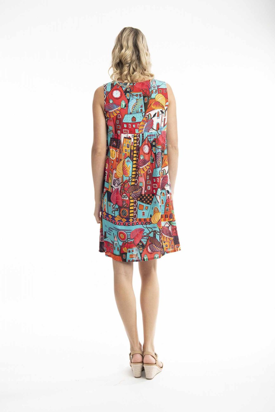 Women Orientique Dresses | Printed Dress Shift Flaired Huts