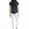 Women Orientique Bottoms | Pant Fashion Side Tape White