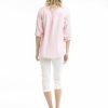 Women Orientique Essentials | Essentials Shirt Single Pocket Solid Strawberry Cream