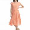 Women Orientique Essentials | Essentials Dress Front Pocket Coral