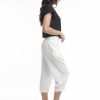 Women Orientique Essentials | Essentials 3/4 Pant Linen White