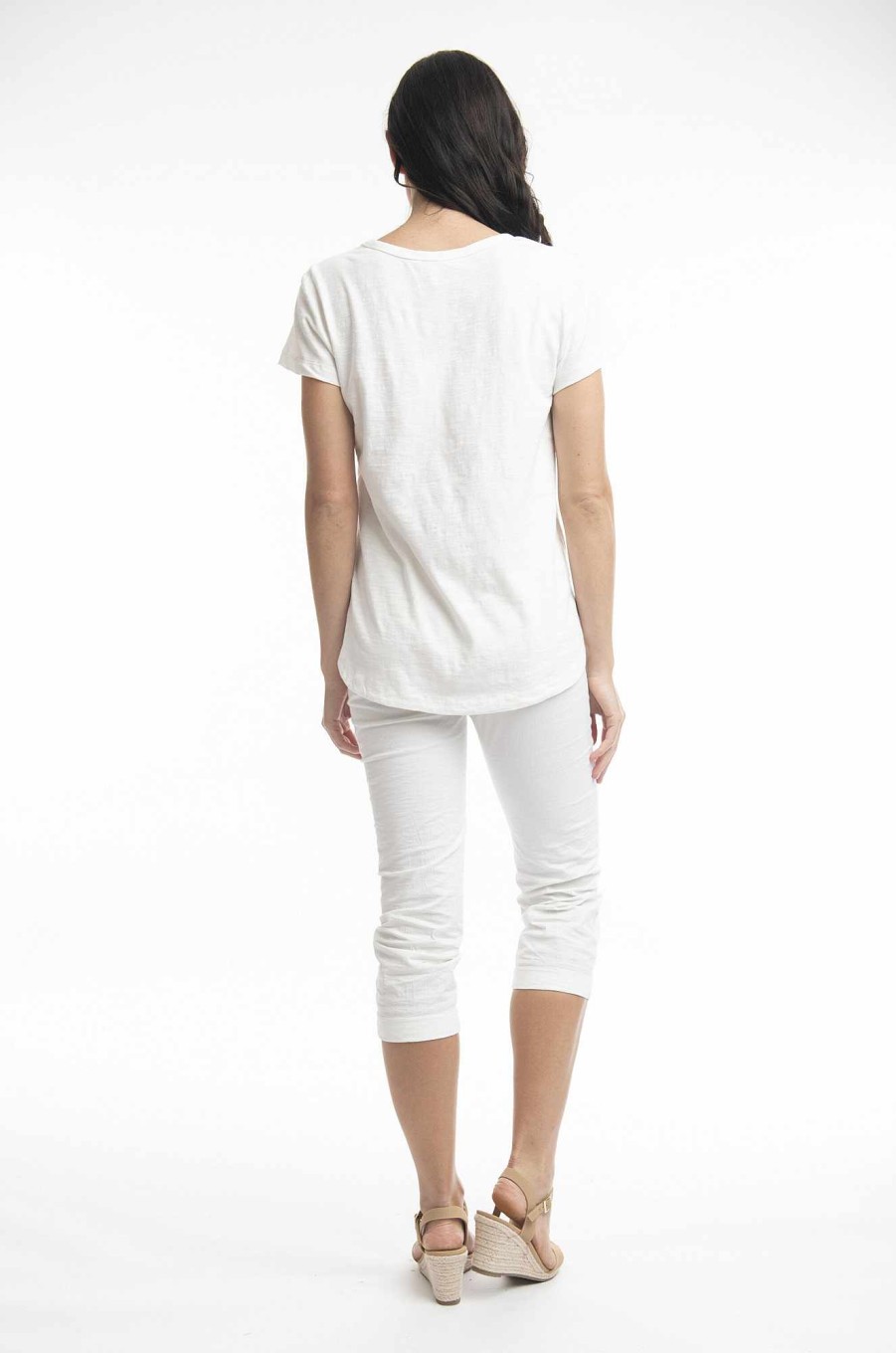 Women Orientique Essentials | Essentials Tee Crew White