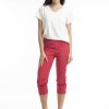 Women Orientique Bottoms | Bangalene Capri Red