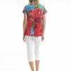 Women Orientique Tops | T-Shirts Contemporary V Morocco Red