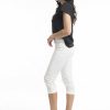 Women Orientique Bottoms | Bangalene Capri White