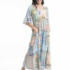 Women Orientique Dresses | Syros Dress Peak Midi V