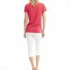 Women Orientique Essentials | Essentials Tee V Neck Red