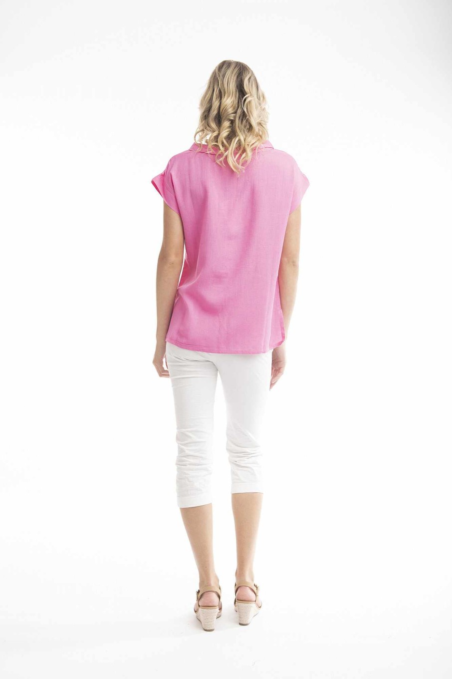 Women Orientique Essentials | Essentials Top Folded Neckline Rose