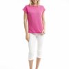 Women Orientique Essentials | Essentials Flat Knit Top Rose