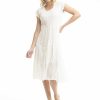 Women Orientique Essentials | Essentials Dress Front Pocket White