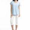 Women Orientique Essentials | Essentials Tee Crew Chambray