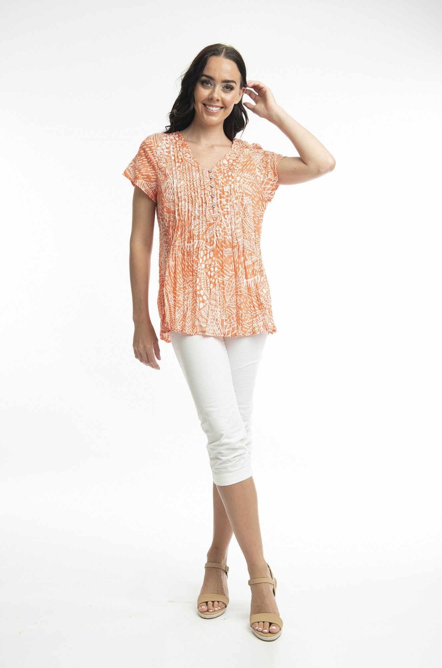 Women Orientique Tops | Leros Top Pleated