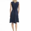 Women Orientique Essentials | Essentials Dress Godet Sleeveless Navy