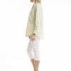 Women Orientique Essentials | Essentials Shirt Ruched Back Solid Alfalfa