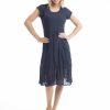 Women Orientique Essentials | Essentials Dress Front Pocket Navy