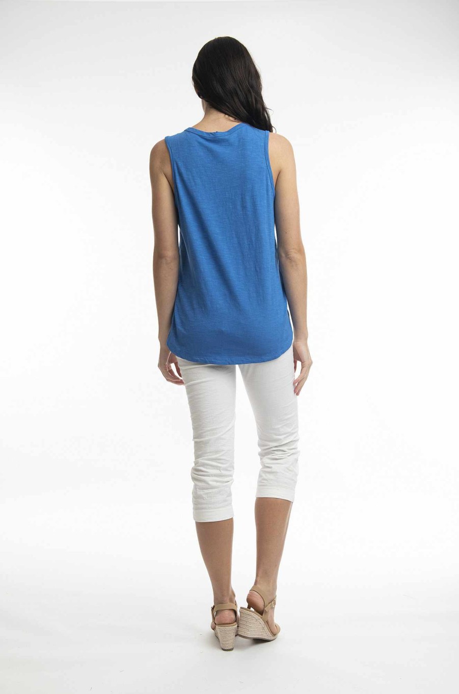 Women Orientique Essentials | Essentials Tank Nautical Blue