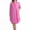 Women Orientique Essentials | Essentials Shirt Dress Solid Rose