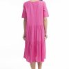 Women Orientique Essentials | Essentials Dress Collared Midi Rose