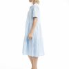 Women Orientique Essentials | Essentials Dress Collared Midi Chambray