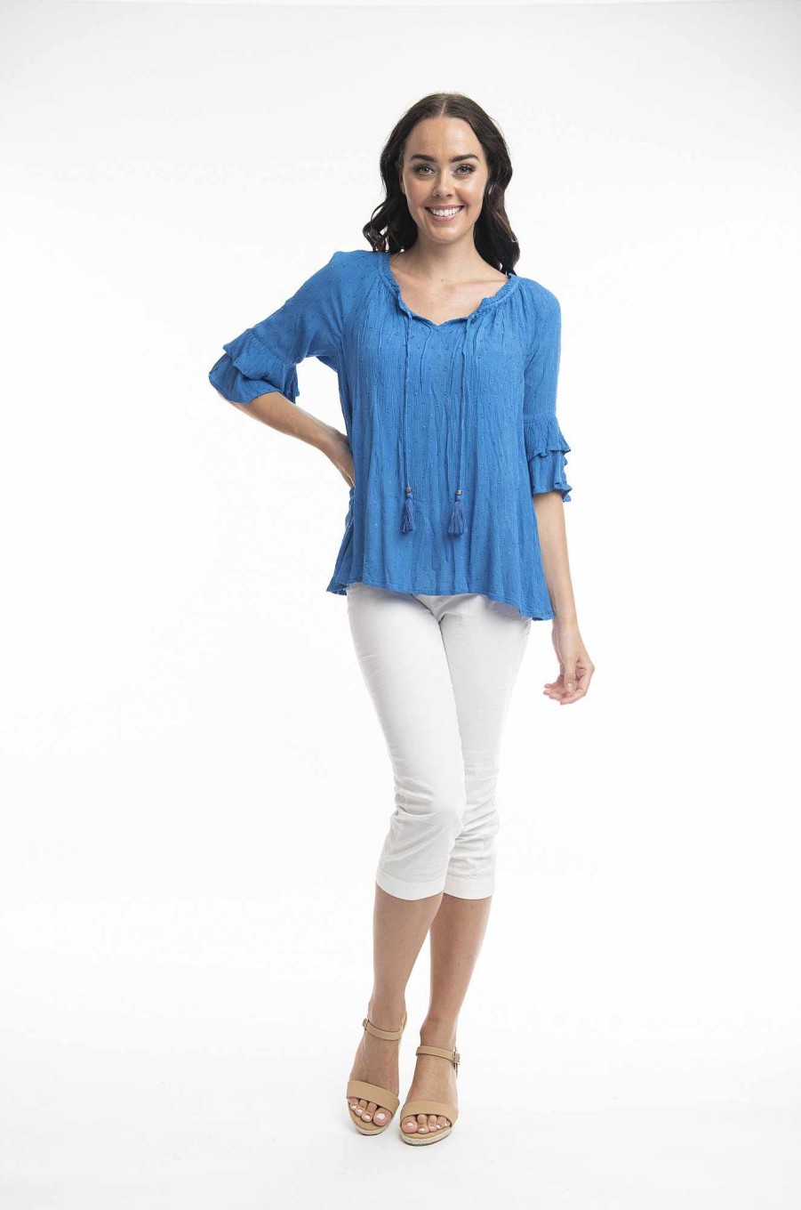 Women Orientique Essentials | Essentials Top Nautical Blue